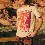 Men's ACDC Highway To Hell Gradient Tee (XS)