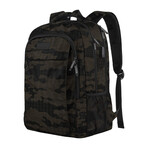 Jude Motorcycle Backpack // Green Camo