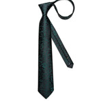 Socrates Handmade Silk Tie // Black + Green