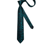 Lyric Handmade Silk Tie // Black + Green