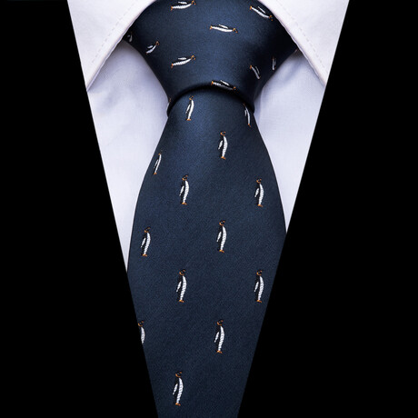 Orca Handmade Silk Tie // Deep Navy