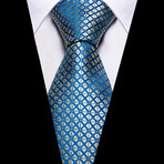 Forum Handmade Silk Tie // Blue + Silver