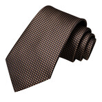 Helios Handmade Silk Tie // Brown + Black