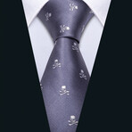 Fargo Handmade Silk Tie // Pewter