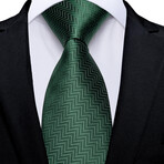 Rhine Handmade Silk Tie // Green