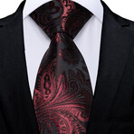Ballad Handmade Silk Tie // Red + Black