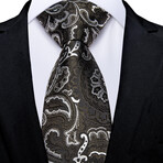 Tiber Handmade Silk Tie // Olive