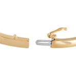 Kabana // Ladies 14K Yellow Gold Diamond + Mother of Pearl Bangle Bracelet // 7.5" // New