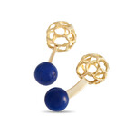 Chaumet // Men's 18K Yellow Gold Lapis Lazuli Cufflinks // Estate