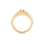 Van Cleef & Arpels // Ladies 18K Yellow Gold Diamond + Mother of Pearl Ring // Ring Size: 4.5 // Estate