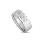 Harry Winston // Men's 18K White Gold Diamond Band Ring // Ring Size: 8 // Estate