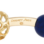Chaumet // Men's 18K Yellow Gold Lapis Lazuli Cufflinks // Estate