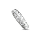 LB Exclusive // Ladies Platinum Diamond Eternity Band Ring // Ring Size: 7 // Estate