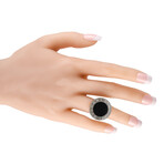 Bulgari // Ladies 18K White Gold Onyx Ring // Ring Size: 5.75 // Estate