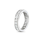 LB Exclusive // Ladies Platinum Diamond Eternity Band Ring // Ring Size: 7 // Estate