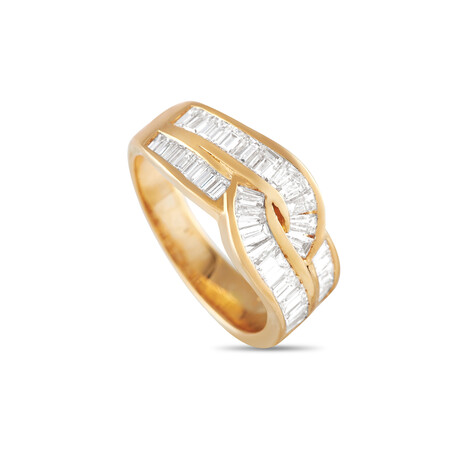 LB Exclusive // Ladies 18K Yellow Gold Diamond Ring // Ring Size: 6.5 // Estate