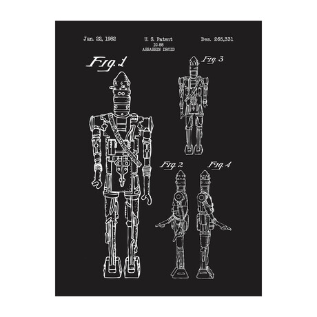 Star Wars Characters // Assassin Droid (Blue Grid)