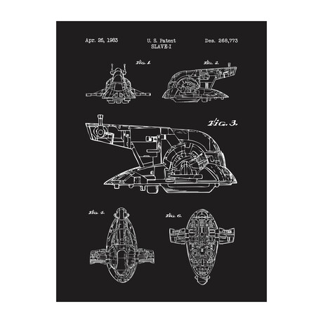 Star Wars Vehicles // Boba Fett Slave One (Blue Grid)