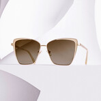 Women's SDF Leia PZ Sunglasses // Gold Bronze