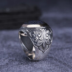 Micro Blue Stones Silver Ring (9)