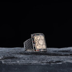Square Seal of Solomon Design Ring (9)