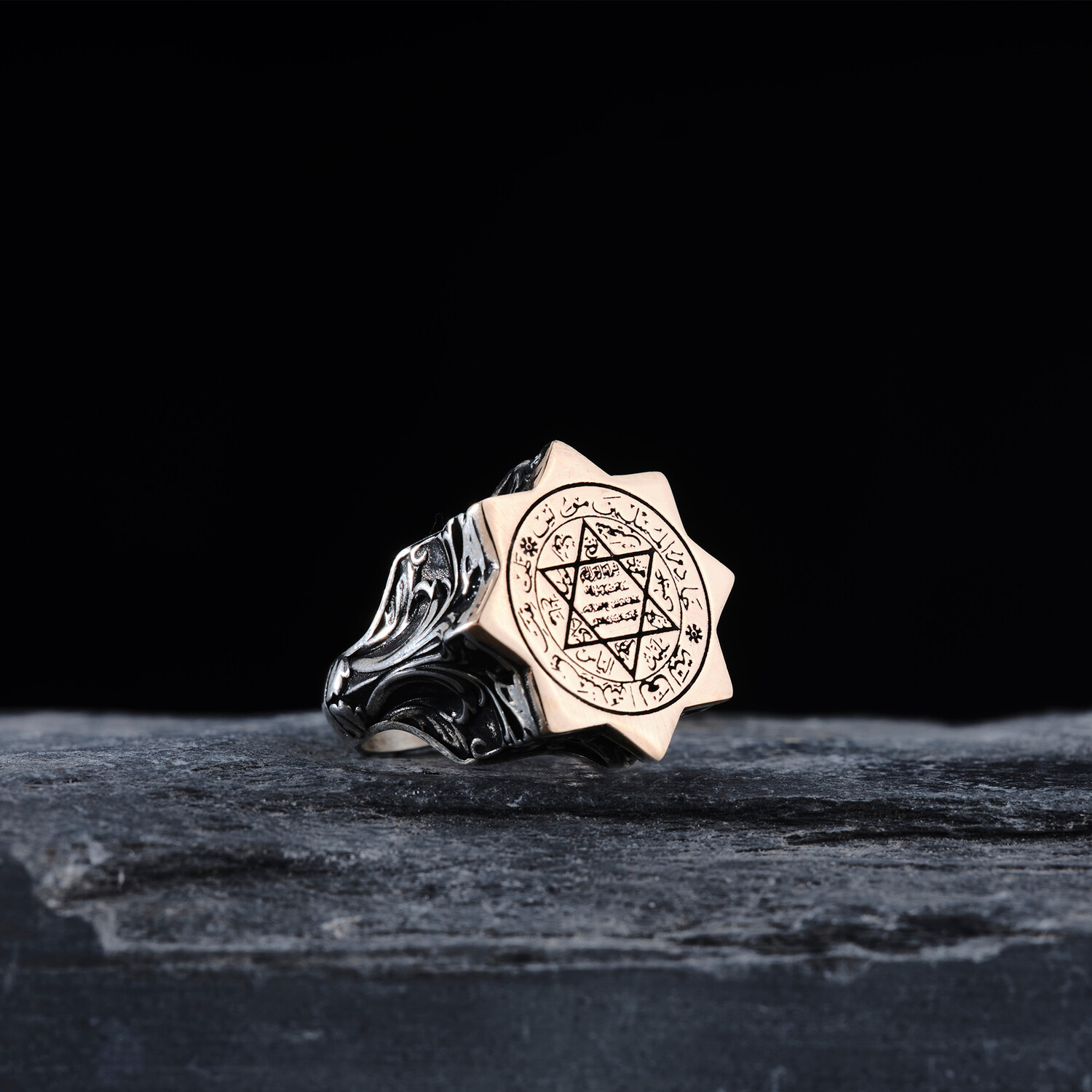 Octagon Seal of Solomon Design Ring (9) Vega Rings Touch of Modern