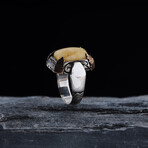 Yellow Agate Design Ring (9)