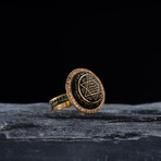 Seal of Solomon Design Ring Gold Plated (9)