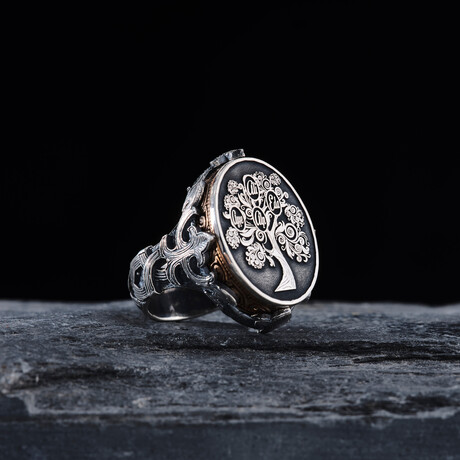 Tree of Life Design Silver Ring (9)