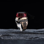 Fez Hat Design Silver Ring (9)