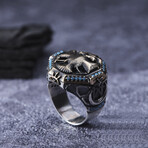 Earth Design Double Headed Eagle Silver Ring (9)