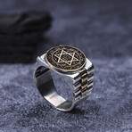 Watch Design Silver Seal of Soloman Ring (9)