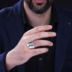 Double Sword Three Arrow Design Ring (9)