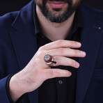 Fez Hat Design Silver Ring (9)