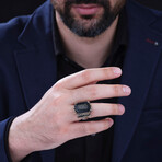 Onyx Stone Desing Silver Ring (9)