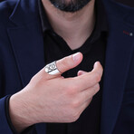 Double Sword Three Arrow Design Ring (9)