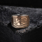 Eye of Horus Design Silver Ring (9)