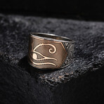Eye of Horus Design Silver Ring (9)