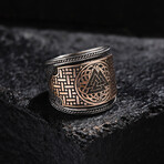 Valknut Design Silver Ring (9)