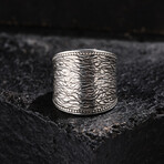Wall Design Silver Ring (9)