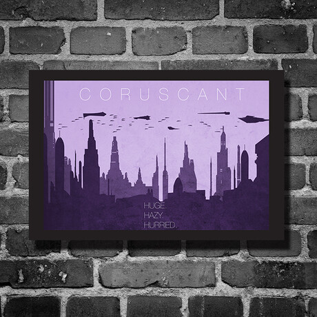 Star Wars Location // Coruscant Black (16"L x 12"H)