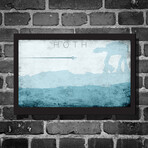 Star Wars Location // Hoth Black (16"L x 12"H)