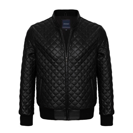 Diamond Quilted Jacket // Black (XS)