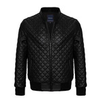 Diamond Quilted Jacket // Black (2XL)