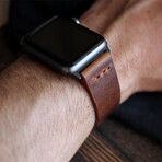 Apple Watch Leather Watch Strap // Antique Brown (42 mm)