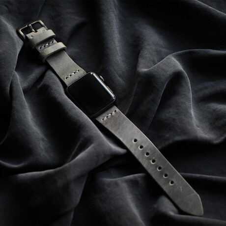 Apple Watch Leather Watch Strap // Antique Gray (42 mm)