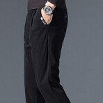 Stitch Pocket Corduroy Pants // Black (28WX30L)