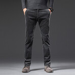 Stitch Pocket Corduroy Pants // Dark Gray (30)