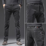 Stitch Pocket Corduroy Pants // Dark Gray (31)