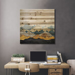 Distant Peaks // SpaceFrog Designs (26"H x 26"W x 1.5"D)